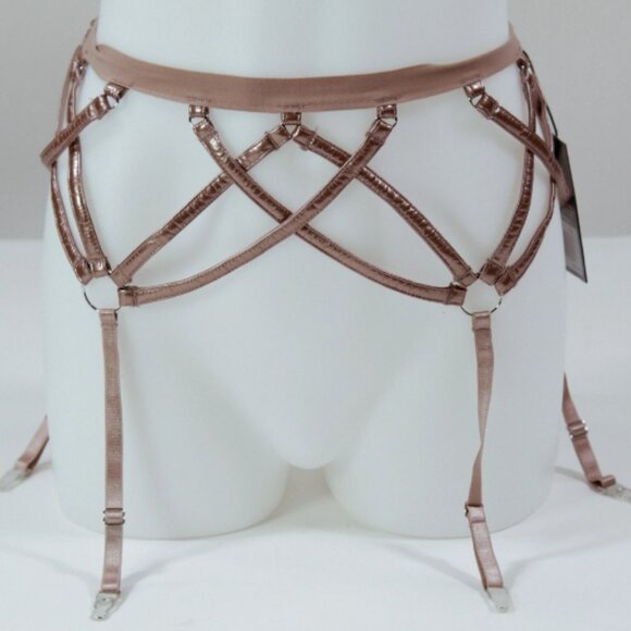 Thistle and Spire Garter Belt gold bronze strapped in stretch plus see sizes - Picture 1 of 2